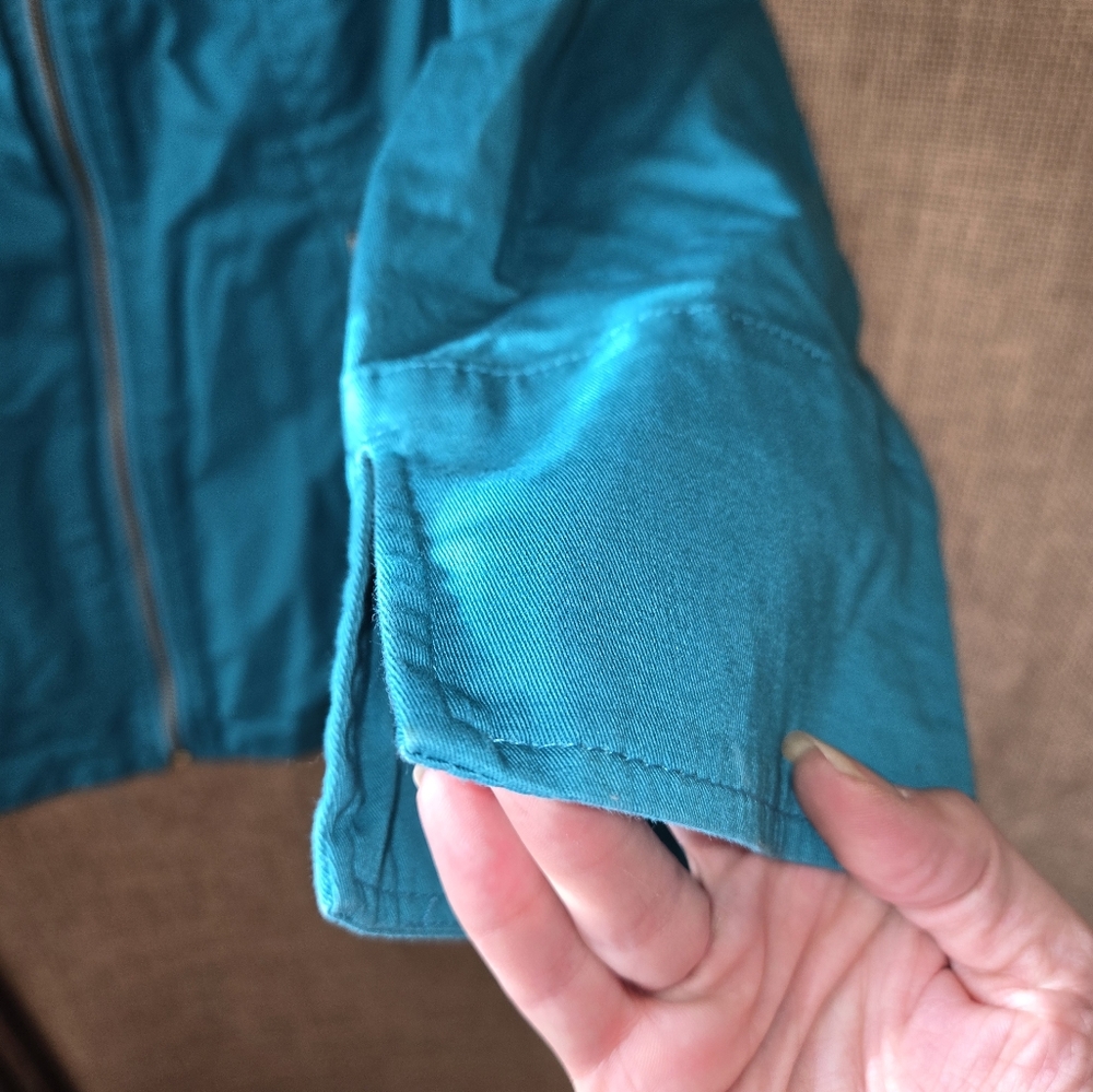 NWOT Bob Mackie Wearable Art Turquoise Women's Jacket Size XL - Picture 7 of 14